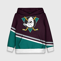 Толстовка-худи детская Anaheim Ducks, цвет: 3D-белый