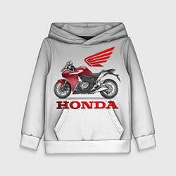 Толстовка-худи детская Honda 2, цвет: 3D-белый