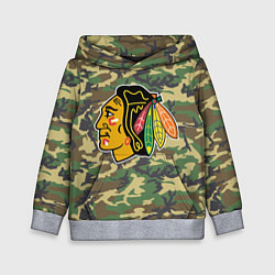 Толстовка-худи детская Blackhawks Camouflage, цвет: 3D-меланж