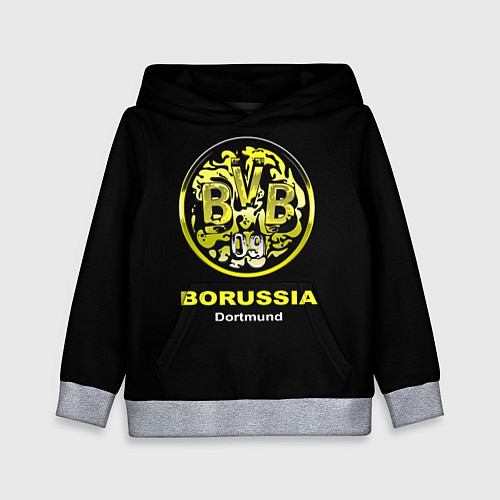Детская толстовка Borussia Dortmund / 3D-Меланж – фото 1