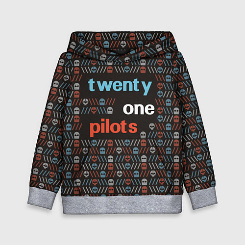 Детская толстовка Twenty One Pilots / 3D-Меланж – фото 1