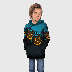 Толстовка-худи детская Halloween3, цвет: 3D-черный — фото 2