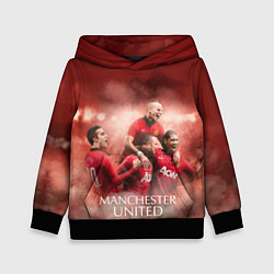 Толстовка-худи детская Manchester United, цвет: 3D-черный