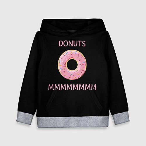 Детская толстовка Donuts / 3D-Меланж – фото 1
