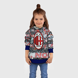 Толстовка-худи детская Milan FC, цвет: 3D-синий — фото 2