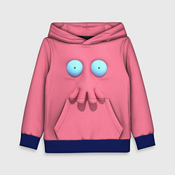 Толстовка-худи детская Доктор Зойдберг, цвет: 3D-синий