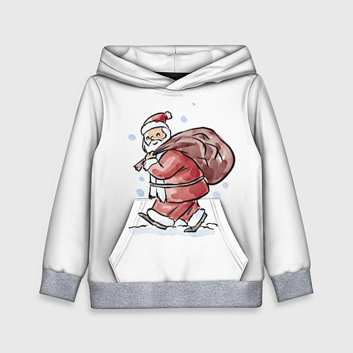 Детская толстовка Дед мороз / 3D-Меланж – фото 1