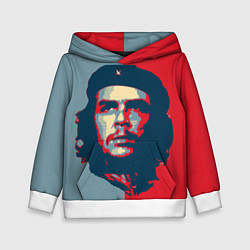 Толстовка-худи детская Che Guevara, цвет: 3D-белый