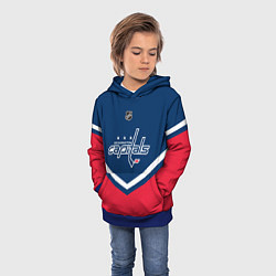 Толстовка-худи детская NHL: Washington Capitals, цвет: 3D-синий — фото 2