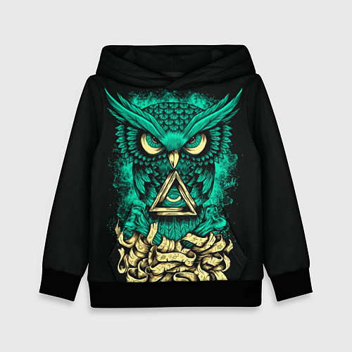 Детская толстовка Bring Me The Horizon: Owl / 3D-Черный – фото 1