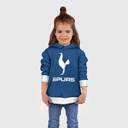 Толстовка-худи детская Tottenham Spurs, цвет: 3D-белый — фото 2