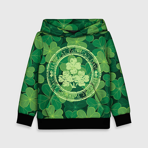 Детская толстовка Ireland, Happy St. Patricks Day / 3D-Черный – фото 1