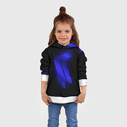 Толстовка-худи детская Titan: Black collection, цвет: 3D-белый — фото 2