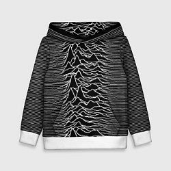 Толстовка-худи детская Joy Division: Unknown Pleasures, цвет: 3D-белый