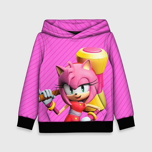 Детская толстовка Amy Rose / 3D-Черный – фото 1