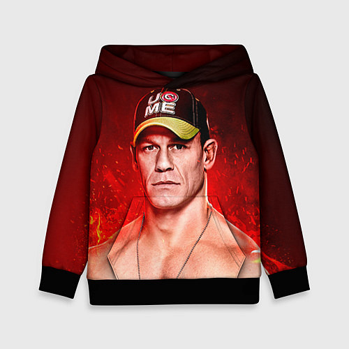 Детская толстовка John Cena: Flame / 3D-Черный – фото 1