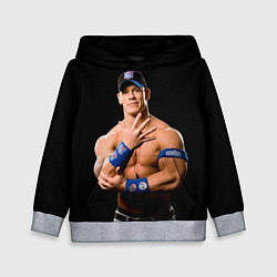 Толстовка-худи детская Джон Сина борец, цвет: 3D-меланж