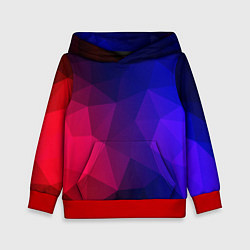 Толстовка-худи детская Red&Blue, цвет: 3D-красный