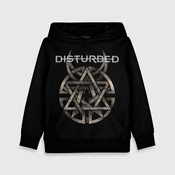 Толстовка-худи детская Disturbed Logo, цвет: 3D-черный