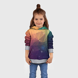Толстовка-худи детская Polygon Star, цвет: 3D-меланж — фото 2
