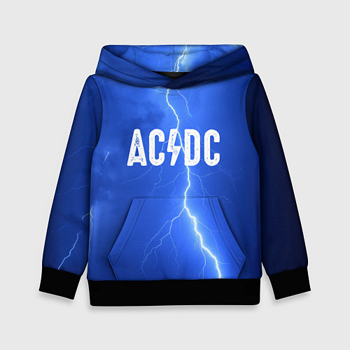 Детская толстовка AC/DC: Lightning / 3D-Черный – фото 1