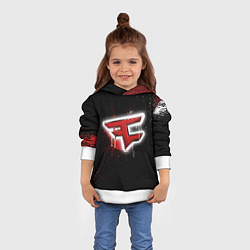 Толстовка-худи детская FaZe Clan: Black collection, цвет: 3D-белый — фото 2