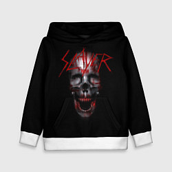 Толстовка-худи детская Slayer: Wild Skull, цвет: 3D-белый