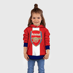 Толстовка-худи детская Arsenal FC: Red line, цвет: 3D-синий — фото 2