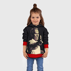 Толстовка-худи детская Гран Торино, цвет: 3D-красный — фото 2