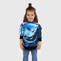Толстовка-худи детская Gagarin Art, цвет: 3D-черный — фото 2