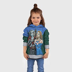 Толстовка-худи детская Король и Шут, цвет: 3D-меланж — фото 2