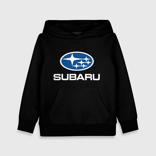 Детская толстовка Subaru - emblem / 3D-Черный – фото 1