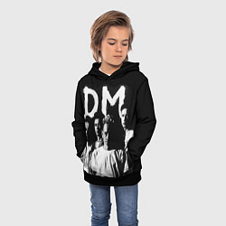 Толстовка-худи детская Depeche mode: black, цвет: 3D-черный — фото 2
