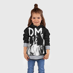 Толстовка-худи детская Depeche mode: black, цвет: 3D-меланж — фото 2