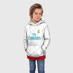 Толстовка-худи детская Real Madrid, цвет: 3D-красный — фото 2