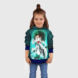 Толстовка-худи детская Моя геройская академия, цвет: 3D-синий — фото 2