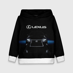 Толстовка-худи детская Lexus, цвет: 3D-белый