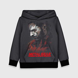 Толстовка-худи детская Metal Gear Solid цвета 3D-черный — фото 1