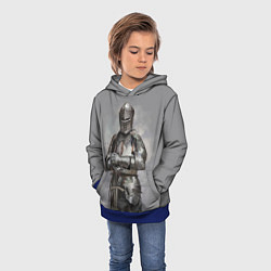 Толстовка-худи детская Рыцарь, цвет: 3D-синий — фото 2