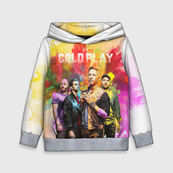 Толстовка-худи детская Coldplay, цвет: 3D-меланж