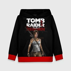 Толстовка-худи детская TOMB RAIDER, цвет: 3D-красный