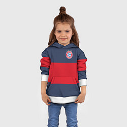 Толстовка-худи детская Bayern Munchen - Red-Blue FCB 2022 NEW, цвет: 3D-белый — фото 2
