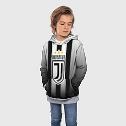 Толстовка-худи детская Juventus FC: New logo, цвет: 3D-меланж — фото 2