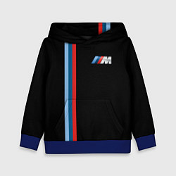 Толстовка-худи детская BMW BLACK COLLECTION БМВ, цвет: 3D-синий
