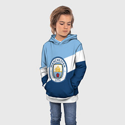 Толстовка-худи детская FC Manchester City: Colors, цвет: 3D-белый — фото 2