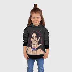 Толстовка-худи детская Face Star, цвет: 3D-черный — фото 2