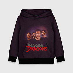 Толстовка-худи детская Группа Imagine Dragons, цвет: 3D-черный