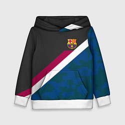 Толстовка-худи детская FC Barcelona: Sport Camo, цвет: 3D-белый