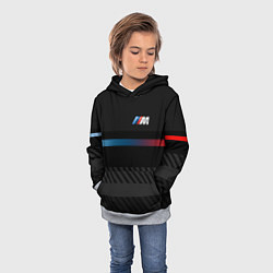 Толстовка-худи детская BMW: Brand Lines, цвет: 3D-меланж — фото 2