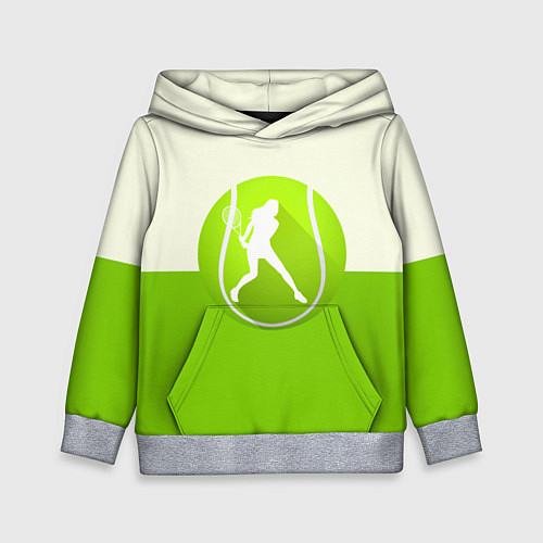 Детская толстовка Символ теннисиста / 3D-Меланж – фото 1